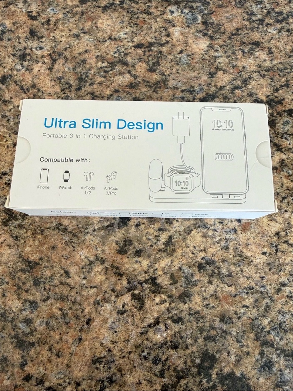 Portable 3-in-1 Charging Station